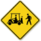 Golf Cart And Pedestrian Crossing Sign
