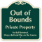 Out Of Bounds No Ball Retrieval Sign