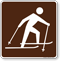 Skiing (Cross Country) Symbol Sign For Campsite