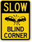 Slow Car Crash Proceed With Caution Sign