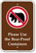 Use Bear Proof Containers Campground Sign