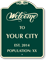 Custom Welcome To Your City Signature Sign