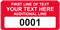 Rectangular Custom Template - Numbering