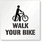 Walk Your Bike Floor Stencil