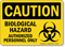 Caution Biological Hazard Authorized Personnel Sign