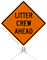 Litter Crew Ahead Roll-Up Sign