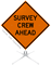 Survey Crew Ahead Roll-Up Sign
