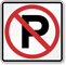 No Parking MUTCD Sign