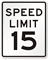 15 Speed Limit Sign