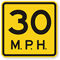 30 MPH Speed Limit Sign