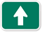 Straight Thru Symbol Route Marker Sign