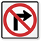 No Right Turn Sign (Symbol)